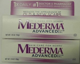 Boxes Mederma Skin Care for Scars 1 76 oz Advanced Scar Gel New