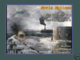 Navy Civil War Films Monitor vs Merrimack Ironclad DVD