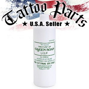16 oz Pure Green Soap Tattoo Medical Supply 16oz Bottle