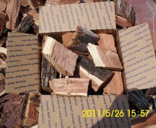 Mesquite 12 to 15 lbs Split Chunk Wood for BBQ Smoking
