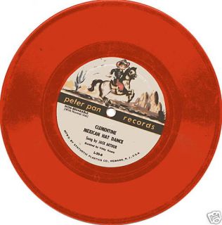 Music Clementine Art Mexican Hat Dance 45 RPM 7 Peter Pan