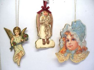 Gold Accent Victorian Angels Cherub Midwest Merrimack Ornaments
