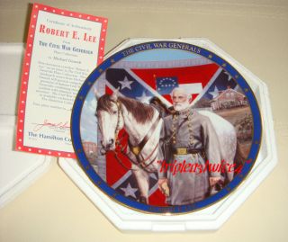 Michael Gnatek Civil War Generals Robert E Lee Plate BX COA Mint