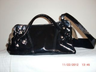 Authentic Hogan Black Patent Leather Handbag