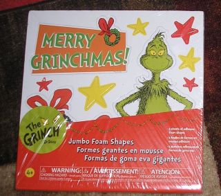 Dr Seuss The Grinch Merry Grinchmas Jumbo Christmas Foam Sheets SEALED