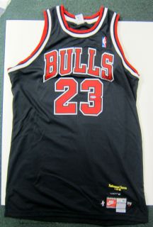 Michael Jordan UDA Autographed Black Chicago Bulls Jersey