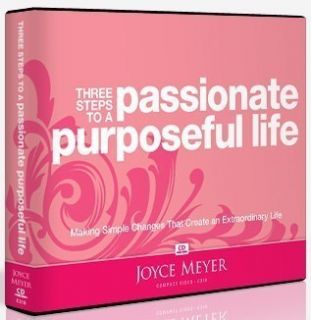 BRAND NEW Joyce Meyer CD Series THREE STEPS TO A PASSIONATE PURPOSEFUL