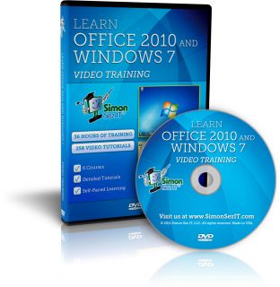 Microsoft Office 2010 Training and Windows 7 Tutorials   36 hours, 258
