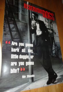 New Reservoir Dogs Mr. Blonde Michael Madsen movie Poster 2001 38.5x53