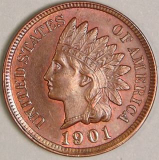1901 Indian Head Penny Liberty Diamonds Show JC415