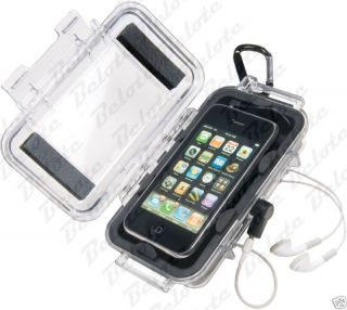 Pelican iPod iPhone Micro Case Black Clear I1015 New