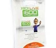Xbox 360 Live Gaming Card 1600 Points Microsoft Games