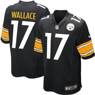 Mike Wallace Jersey Youth Black Pittsburgh Steelers by Nike