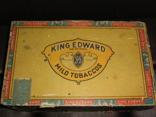 Vintage 100 Cigar Box King Edward The Seventh Mild Tobaccos