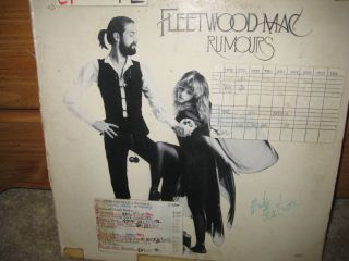 MICK FLEETWOOD AUTOGRAPHED   FLEETWOOD MAC Rumours LP WMMR Radio Play