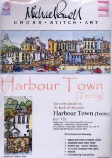 Michael Powell Cross Stitch Kit X70 Tenby Harbour Town