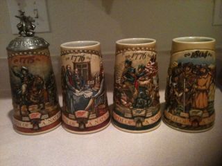 Miller High Life Beer Stein Birth of A Nation Collector Series 1 4