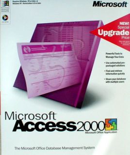 Microsoft Access 2000 Upgrade 3934 Overnight 30 Day Return