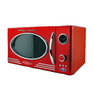Red Countertop Microwave ♦ 0 9 CF 800 Watts RMO 400RED ♦ Spinning