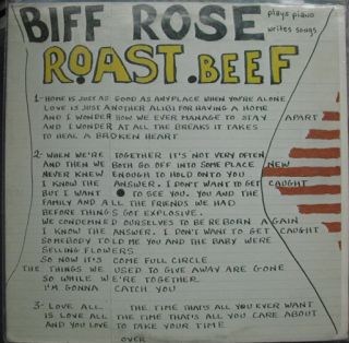 Biff Rose Roast Beef Private Press LP Mike Nesmith Prod