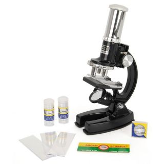 Beginners Science 450X Magnification Microscope Set Accessories