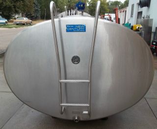 1500 Gallon Delaval EC1500 Stainless Steel Bulk Milk Tank
