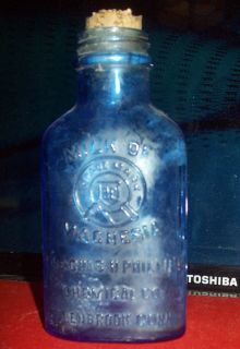 Antique Original Phillips Milk of Magnesia Glass Bottle