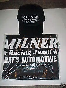 New Black John Milner drag Racing Team Lot T Shirt M L XL 2X Baseball