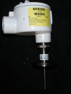 Minco RTD Temperature Probe with 2 TriClamp Flange 100 to 200C