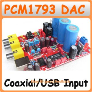 Mini PCM1793 CS8414 USB Coxial DAC Decoder Assembled