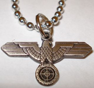 Sniper Scope Marskman WW1 Eagle Military Army Pendant Necklace