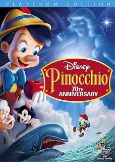 Pinocchio DVD, 2009, 2 Disc Set 70th Anniversary Platinum Edition