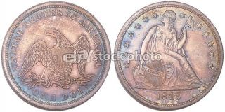 1849, Seated Liberty Dollar