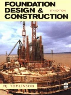 Foundation Design and Construction by M. J. Tomlinson 1996, Paperback