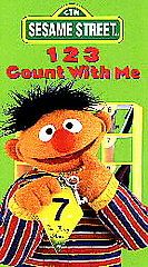 Sesame Street   1 2 3 Count With Me VHS, 1997