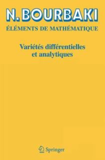 Elements de Mathematique Varietes differentielles et analytiques