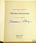 Madeleine Albright Signed Madam Secretary HC Book Proof
