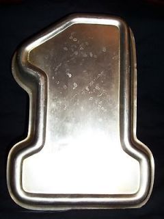 Wilton 1979 Number One #1 1 Cake Pan Baking Mold Trophy 1st Birthday