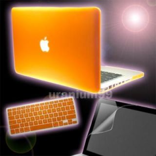15 15.4 MacBook PRO Matte Hard Case ORANGE + Keyboard Cover + Screen