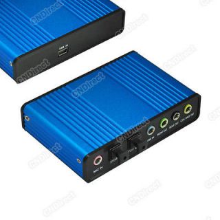 USB 6 Channel 5.1 Optical Audio Sound Card S/PDIF Exter 2012
