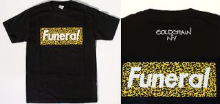 XLarge LFDie Young Supreme T shirt Goldchain New York cheetah funeral