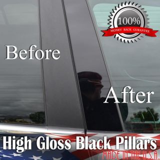 Chevy Impala 06 12 Piano Black Door Pillar Post Window Decal Cover