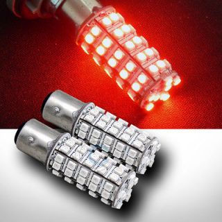 2x Red 1157 Bay15d 68 3528 SMD LED Front Side Marker Light Bulbs 1016