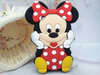 3D TV Cute Minnie Mouse Silicone Soft Case For BlackBerry Curve 8520