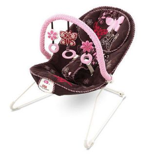 FISHER PRICE BABY COMFY MOCHA BUTTERFLY FASHION BOUNCER INFANT SEAT