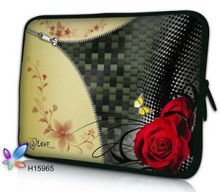 10 Red Rose Mini Laptop Sleeve Bag Case Cover For 10.1Samsung NC10