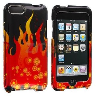 Red Black Flame New Hard Case Cover for iPod Touch 3rd Gen 3G 2nd
