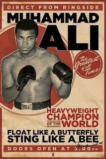 MUHAMMAD ALI POSTER   Vintage Style   OFFICAL MAXI SIZE