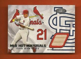 TINO MARTINEZ   2002 Fleer Hot Prospects MLB Hot Materials Bat