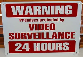 METAL CCTV SECURITY CAMERA WARNING SIGN HOME OFFICE GATE SIGN 8 inch